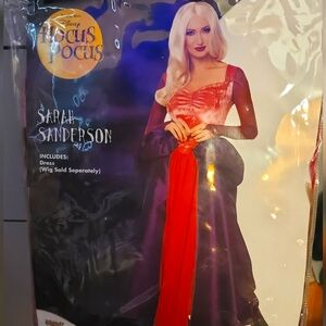 Sarah Sanderson Hocus Pocus Dress Adult Halloween Costume Sz L Large 12-14
